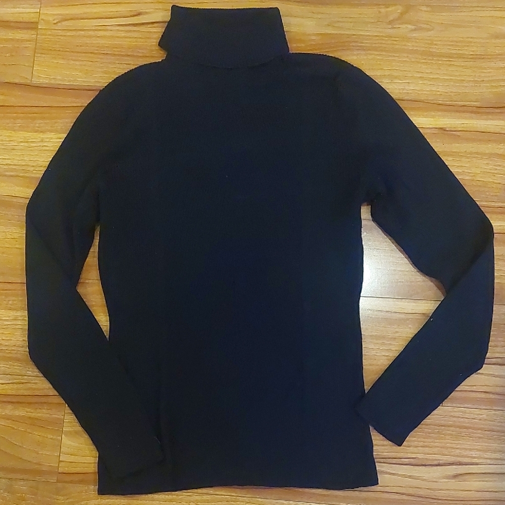 White House Black Market Black Turtleneck Sweater